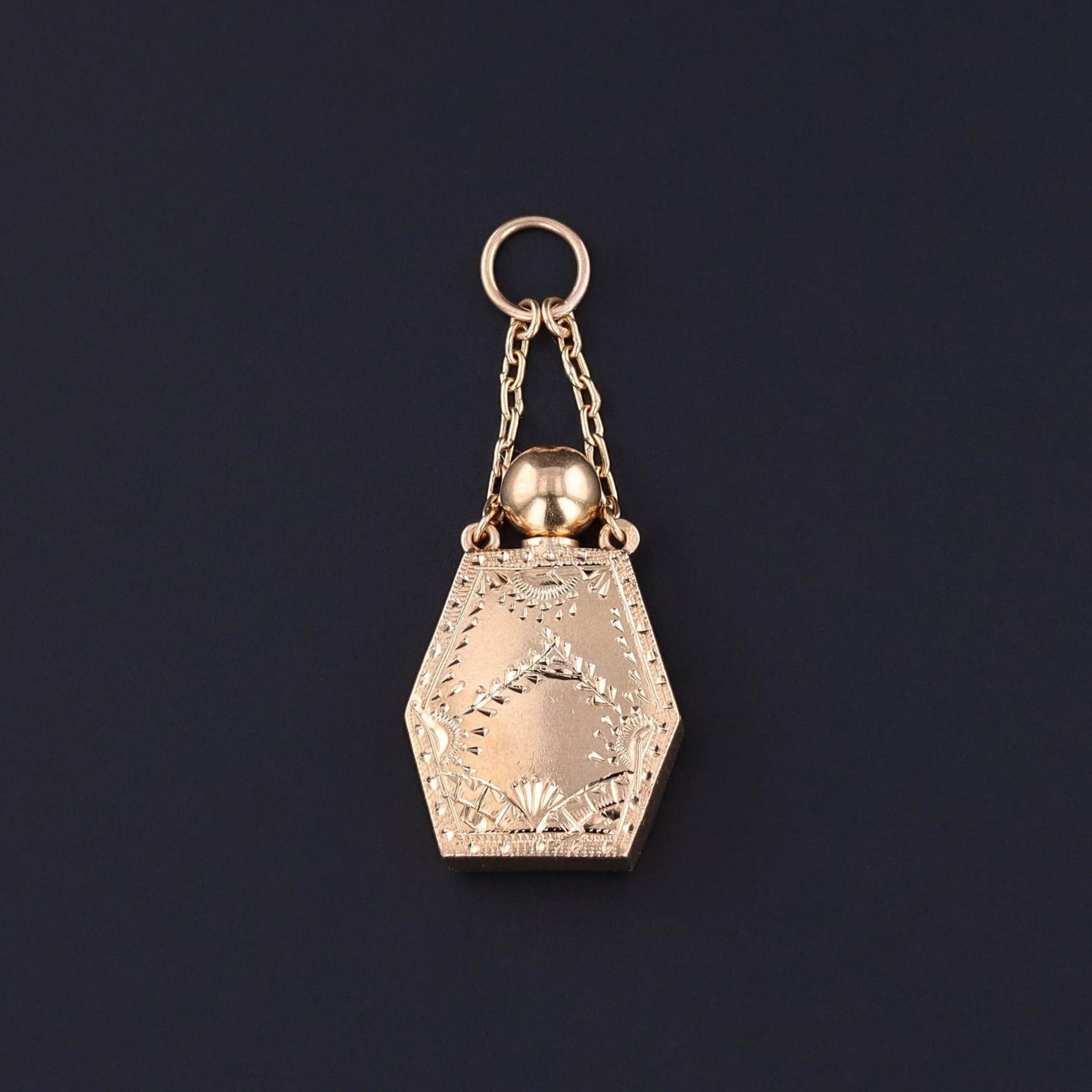 Antique Perfume Locket of 18k Gold - Trademark Antiques