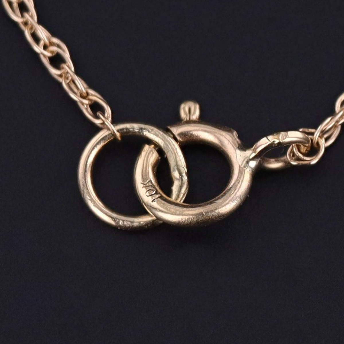 Antique Pietra Dura Butterfly Necklace of 14k Gold - Trademark Antiques