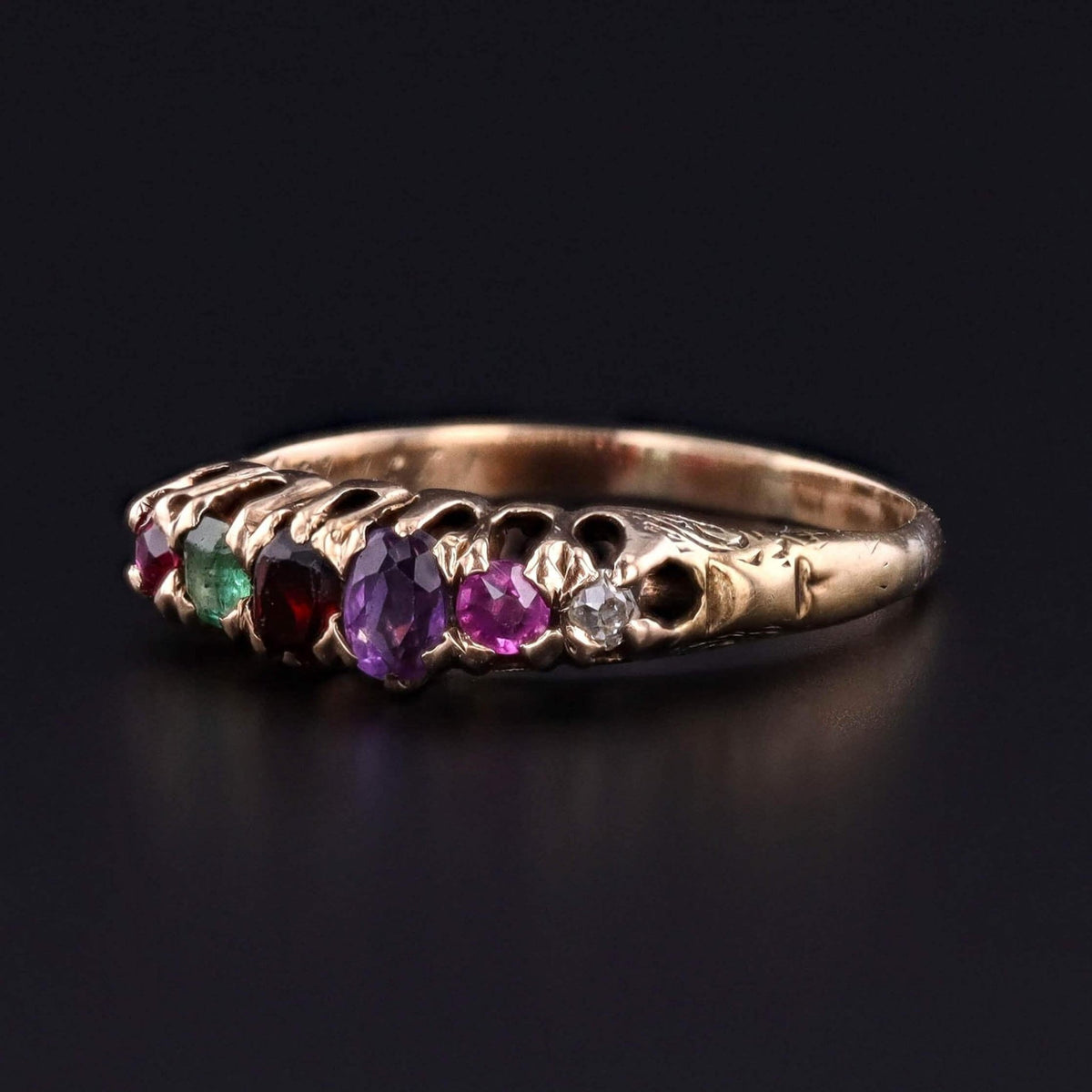 Antique REGARD Ring of 12k Gold - Trademark Antiques