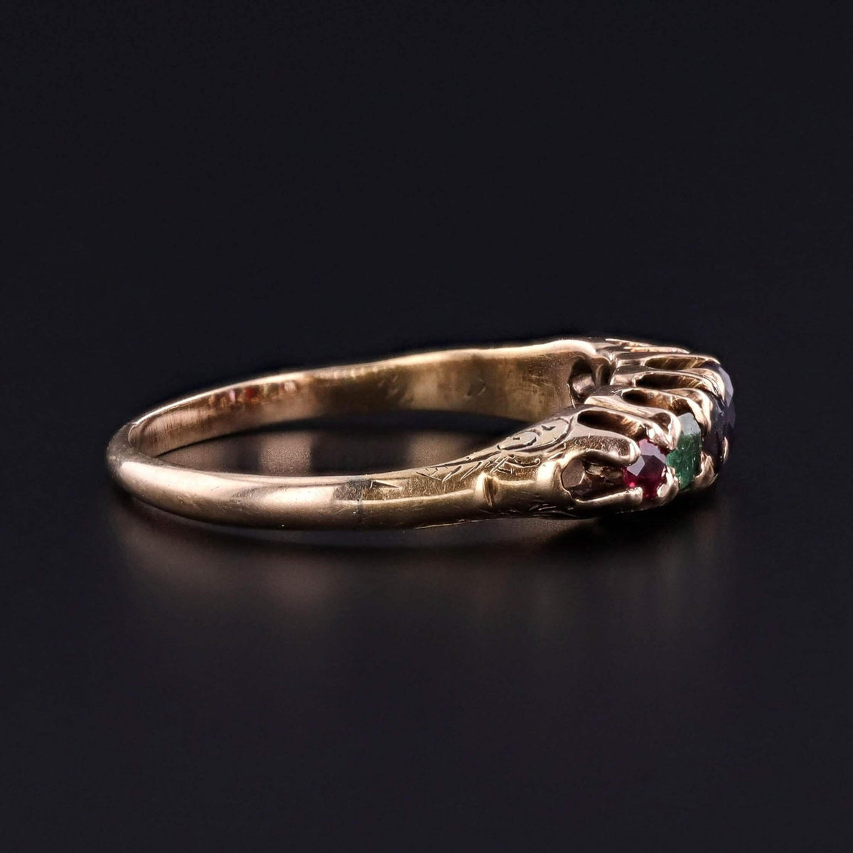 Antique REGARD Ring of 12k Gold - Trademark Antiques