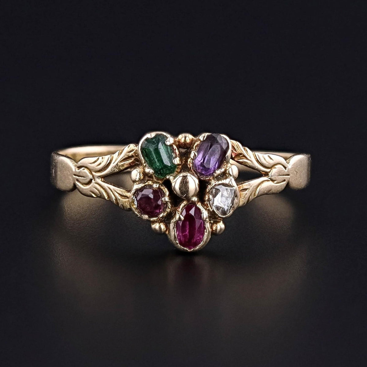 Antique REGARD Ring of 15ct Gold - Trademark Antiques