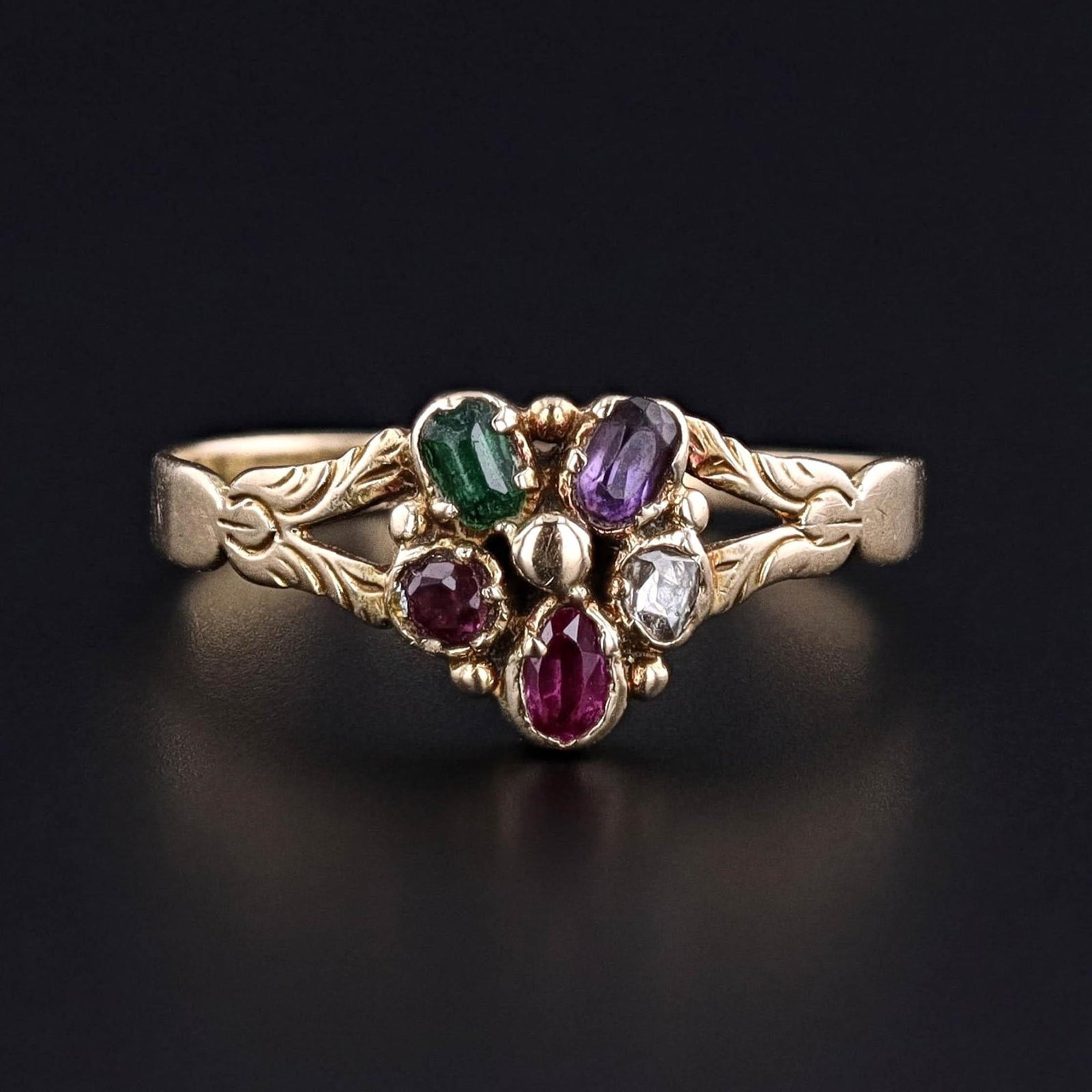 Antique REGARD Ring of 15ct Gold - Trademark Antiques