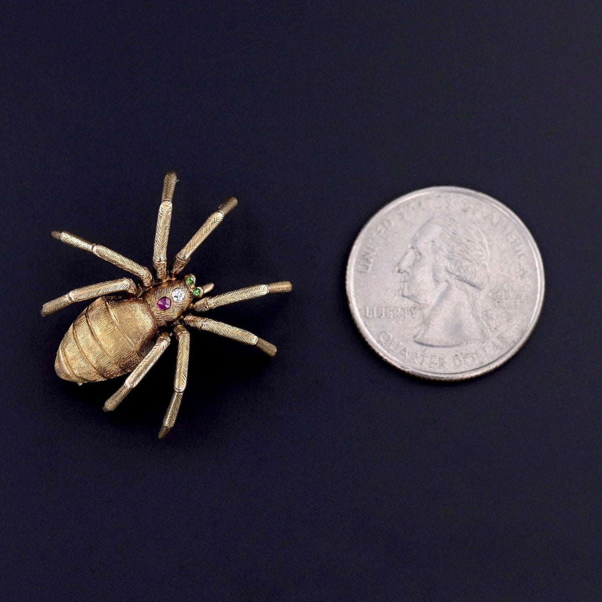 Antique Riker Brothers Spider Brooch - Trademark Antiques