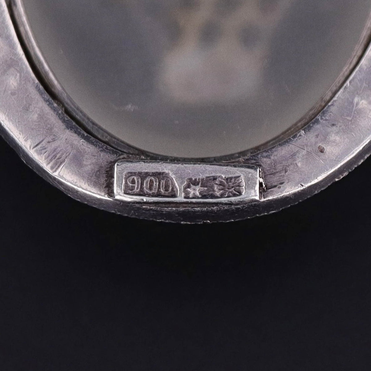 Antique Rock Crystal and Turquoise Flower Pendant - Trademark Antiques