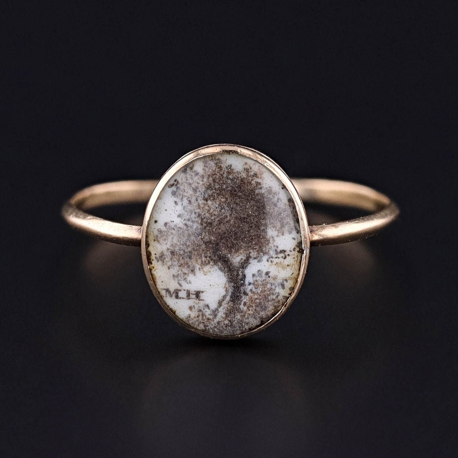 Antique Rock Crystal Tree of Life Ring - Trademark Antiques