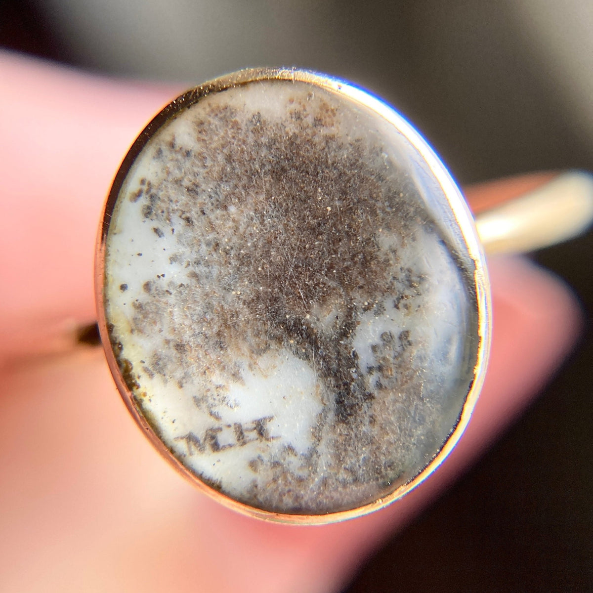 Antique Rock Crystal Tree of Life Ring - Trademark Antiques