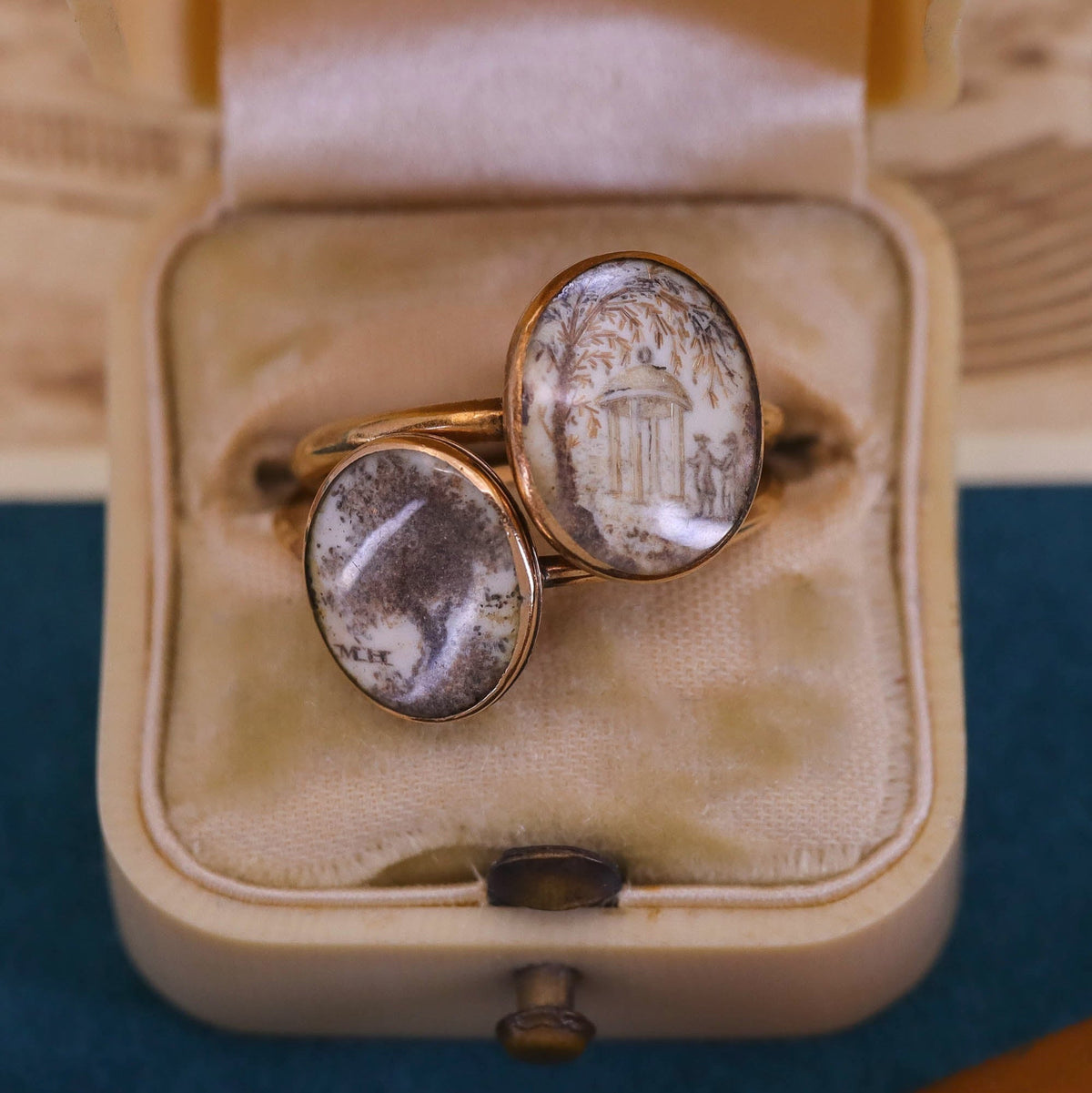 Antique Rock Crystal Tree of Life Ring - Trademark Antiques