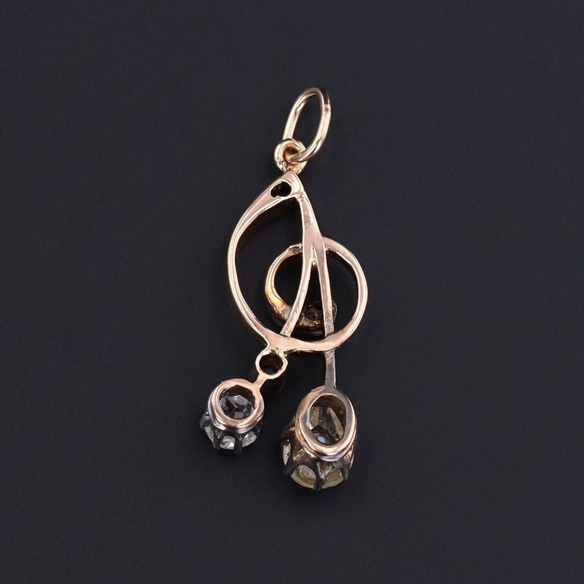 Antique Rose Cut Diamond Pendant - Trademark Antiques