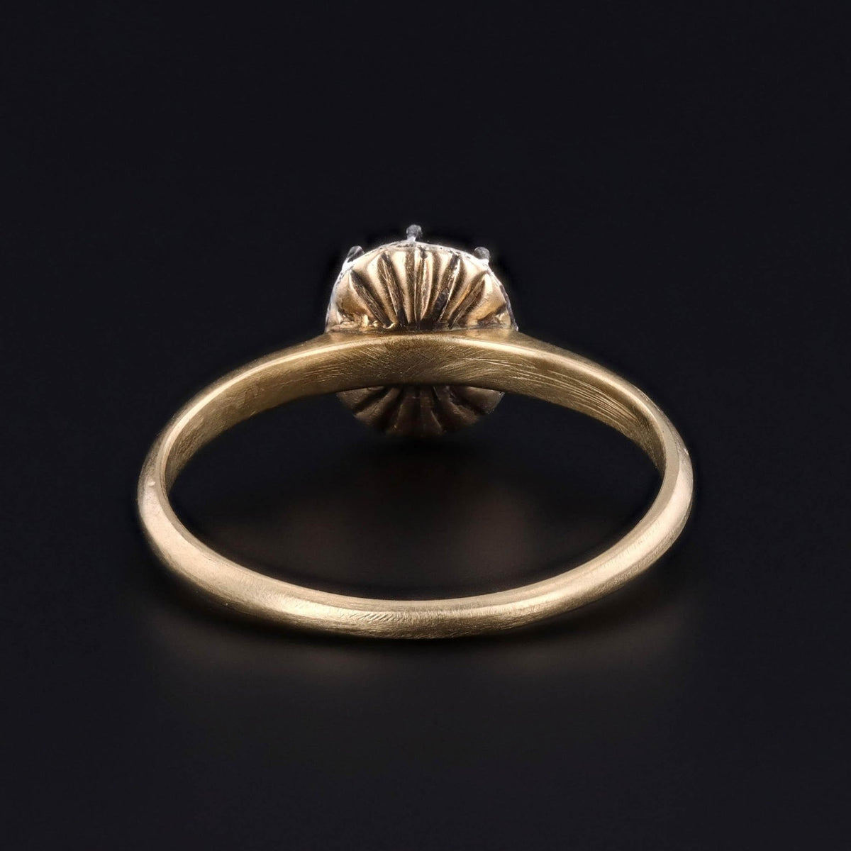 Antique Rose Cut Diamond Ring of 18k Gold - Trademark Antiques