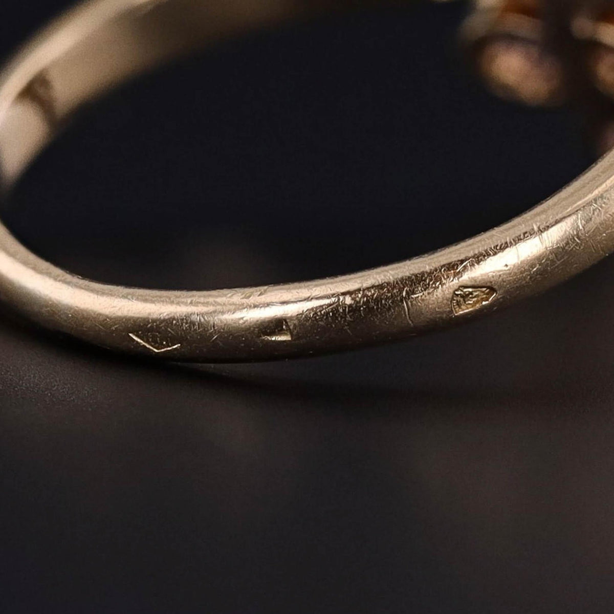 Antique Rose Cut Diamond Shamrock Ring of 18k Gold - Trademark Antiques