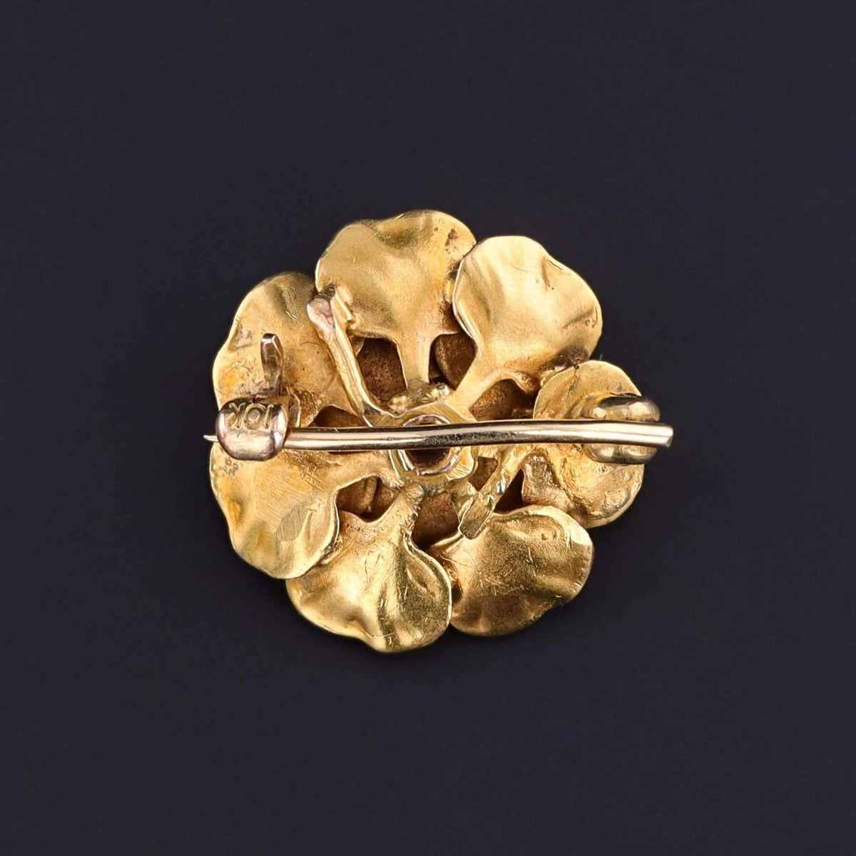 Antique Rose Pin of 14k Gold - Trademark Antiques