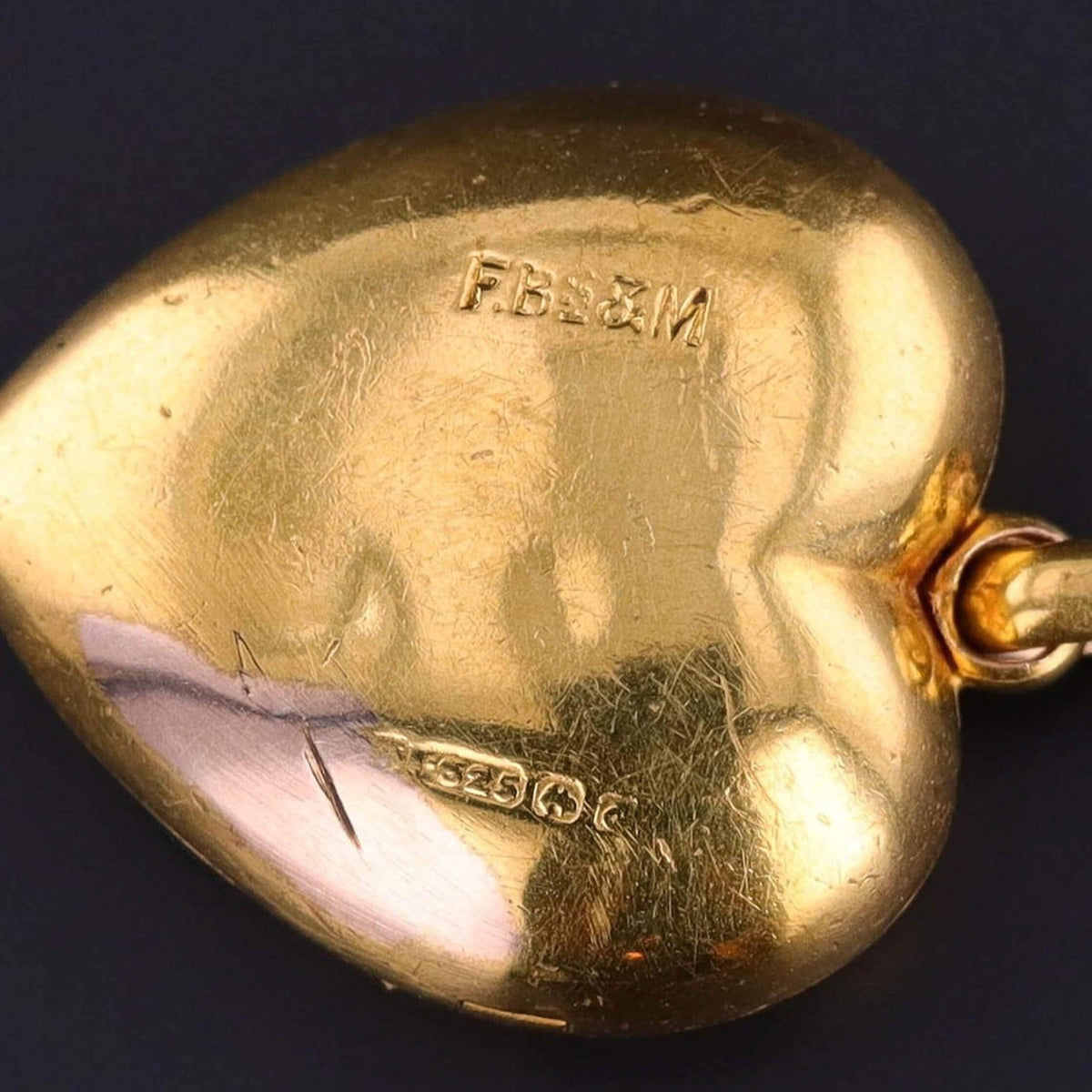 Antique Ruby and Diamond Puffy Heart Locket of 15k Gold - Trademark Antiques