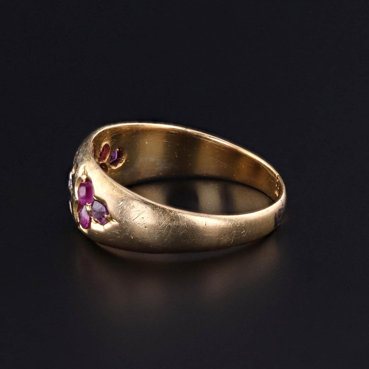 Antique Ruby and Diamond Ring of 15ct Gold - Trademark Antiques