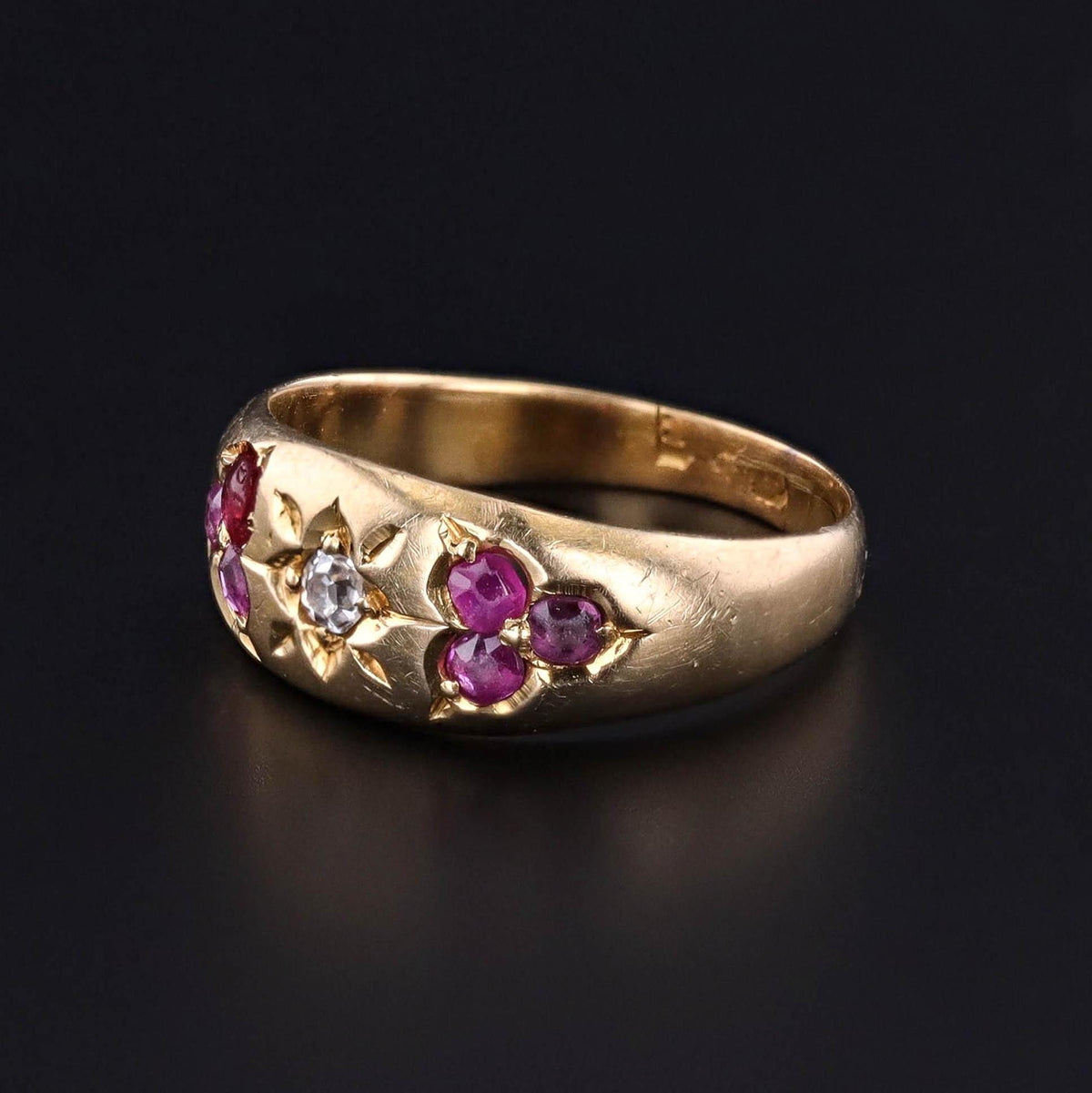 Antique Ruby and Diamond Ring of 15ct Gold - Trademark Antiques