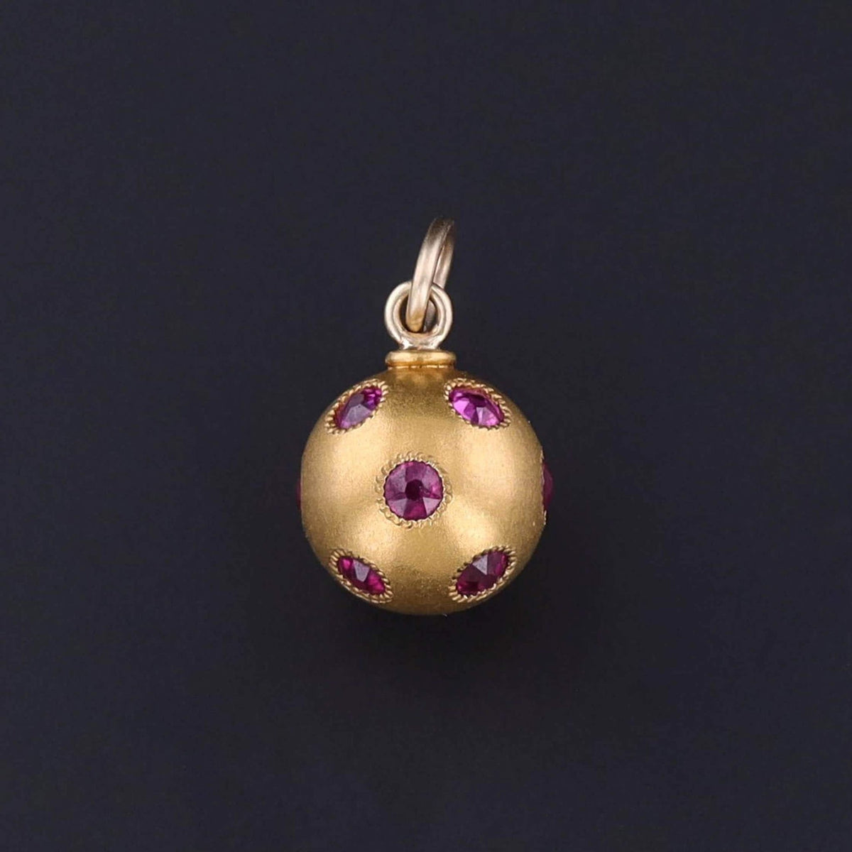 Antique Ruby Charm of 14k Gold - Trademark Antiques