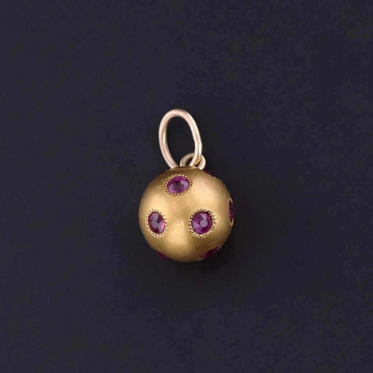 Antique Ruby Charm of 14k Gold - Trademark Antiques