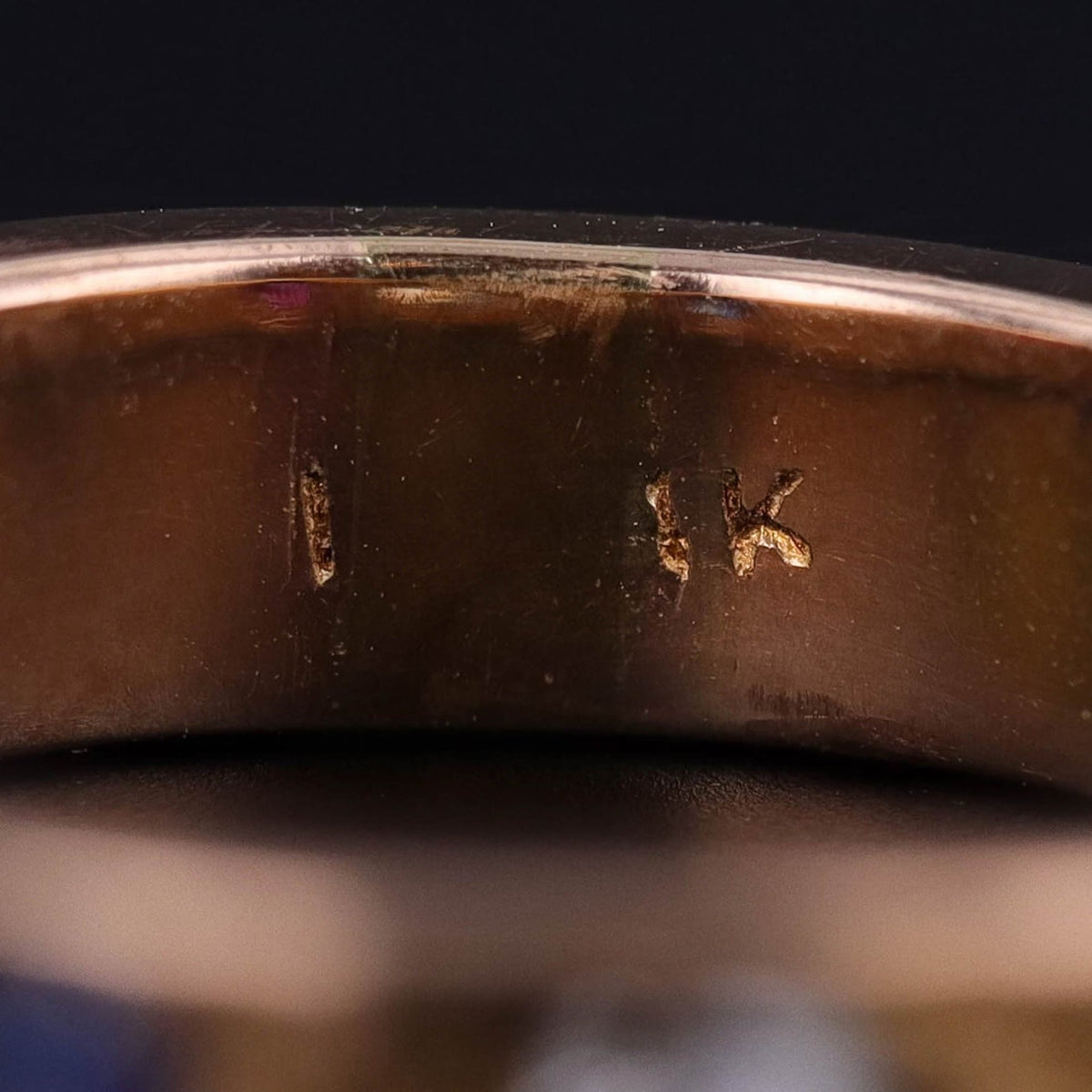 Antique Ruby, Diamond and Sapphire Ring of 14k Gold - Trademark Antiques