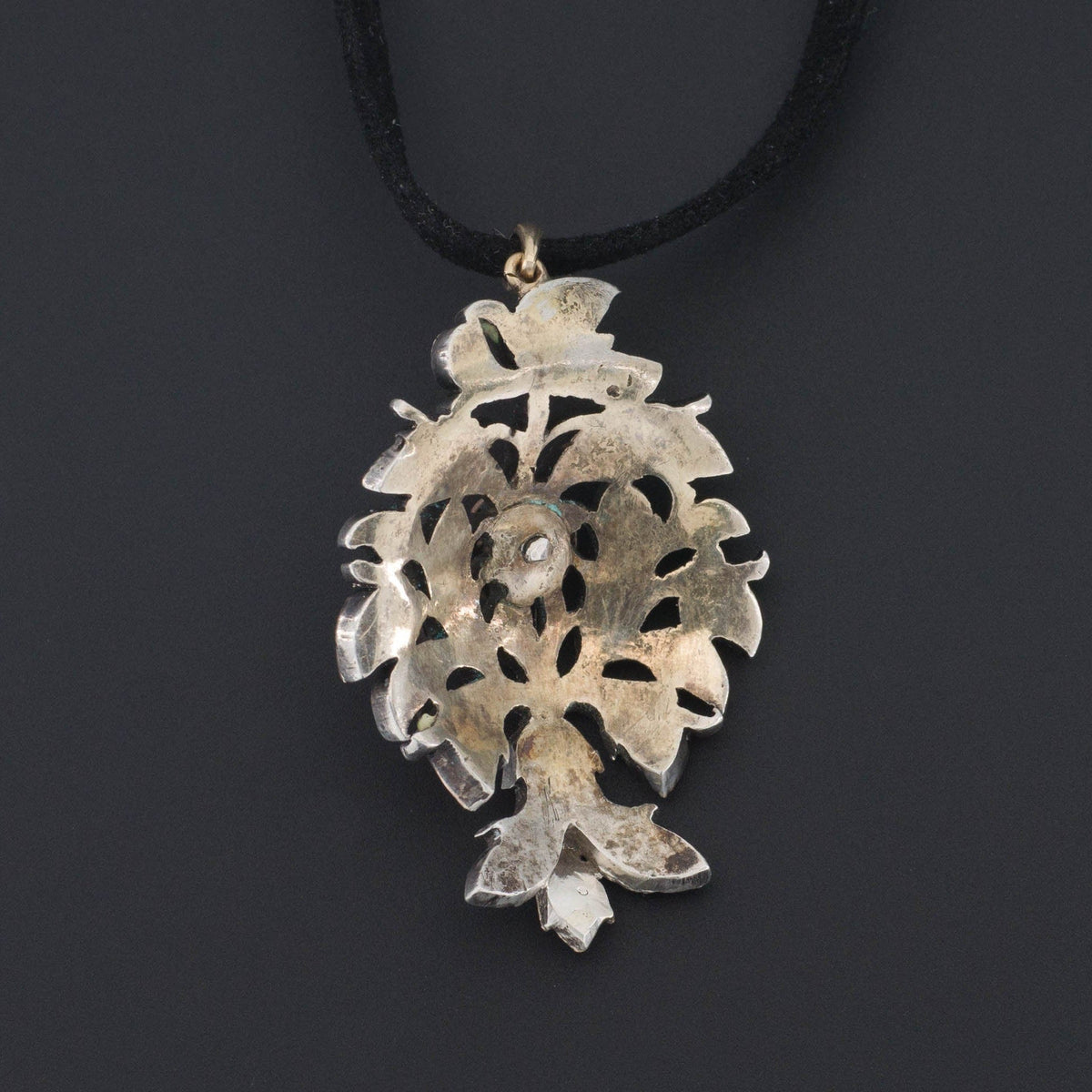 Antique Ruby Pendant of Silver - Trademark Antiques