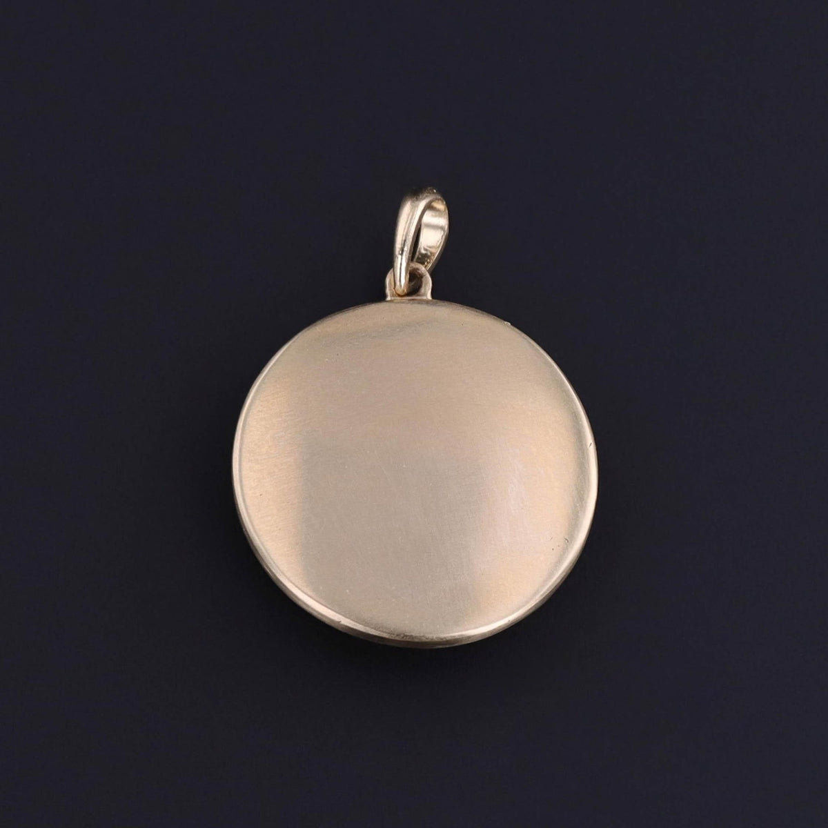 Antique Saphiret Man in the Moon Pendant of 14k Gold - Trademark Antiques