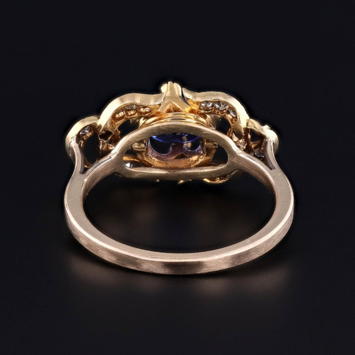 Antique Sapphire and Diamond Conversion Ring - Trademark Antiques
