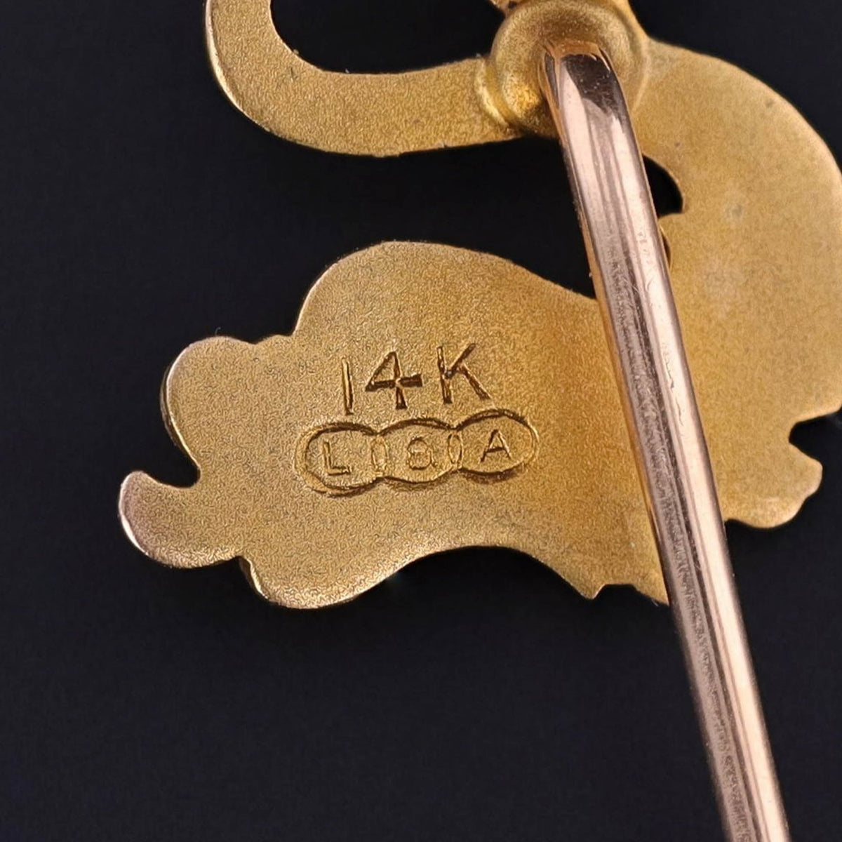 Antique Sea Monster Stickpin of 14k Gold - Trademark Antiques