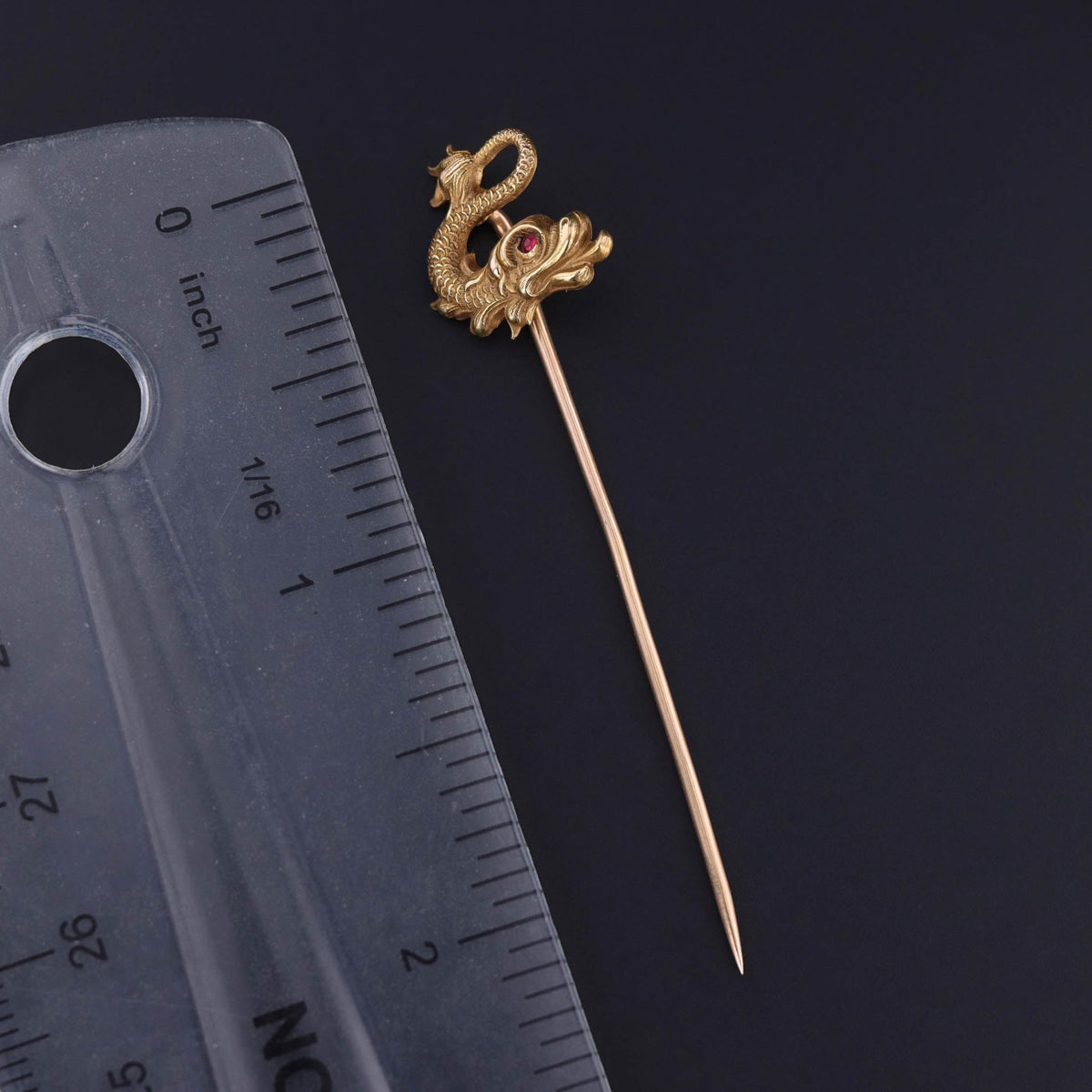 Antique Sea Monster Stickpin of 14k Gold - Trademark Antiques