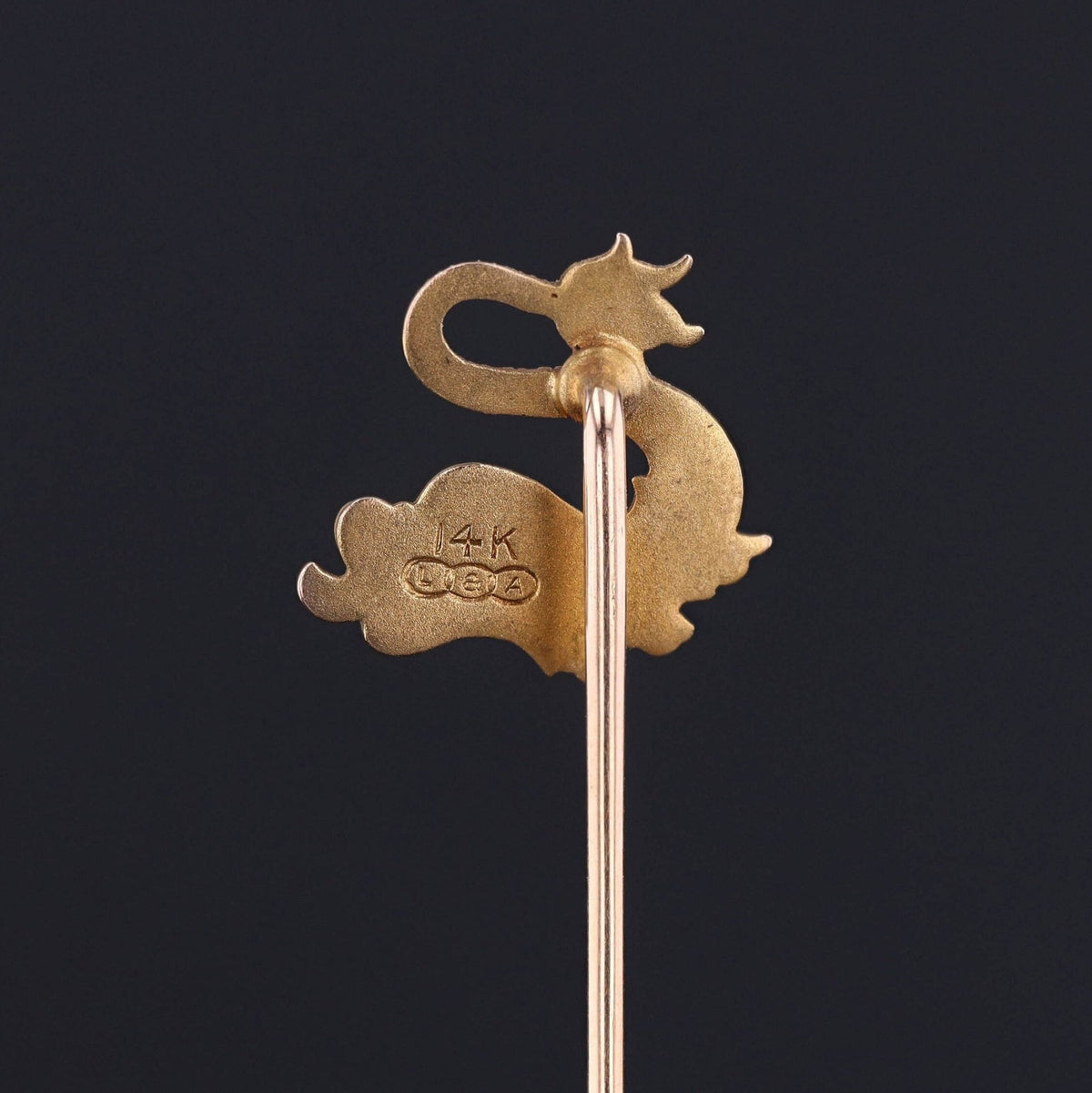 Antique Sea Monster Stickpin of 14k Gold - Trademark Antiques
