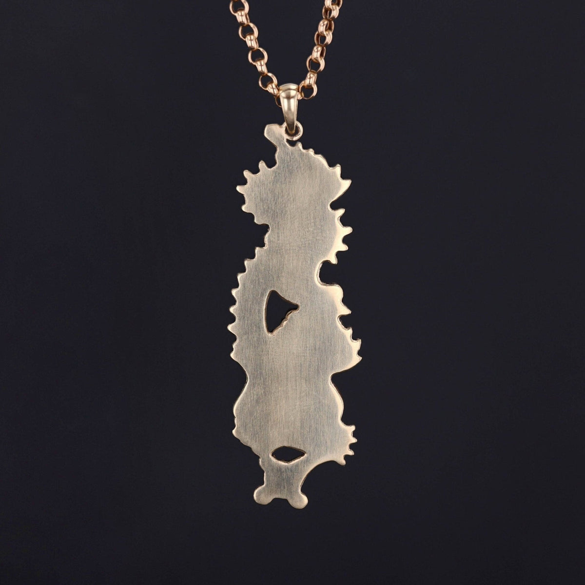 Antique Shakudo Dragon Conversion Pendant - Trademark Antiques