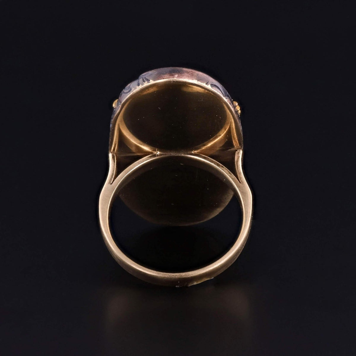Antique Shakudo Dragon Ring of 10k and 14k Gold - Trademark Antiques