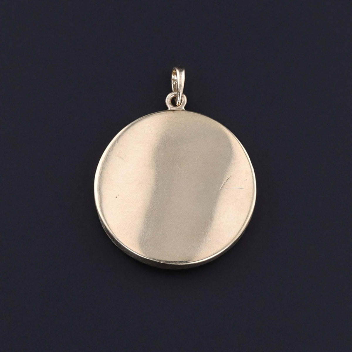 Antique Shibuichi Crane Pendant of 14k Gold - Trademark Antiques