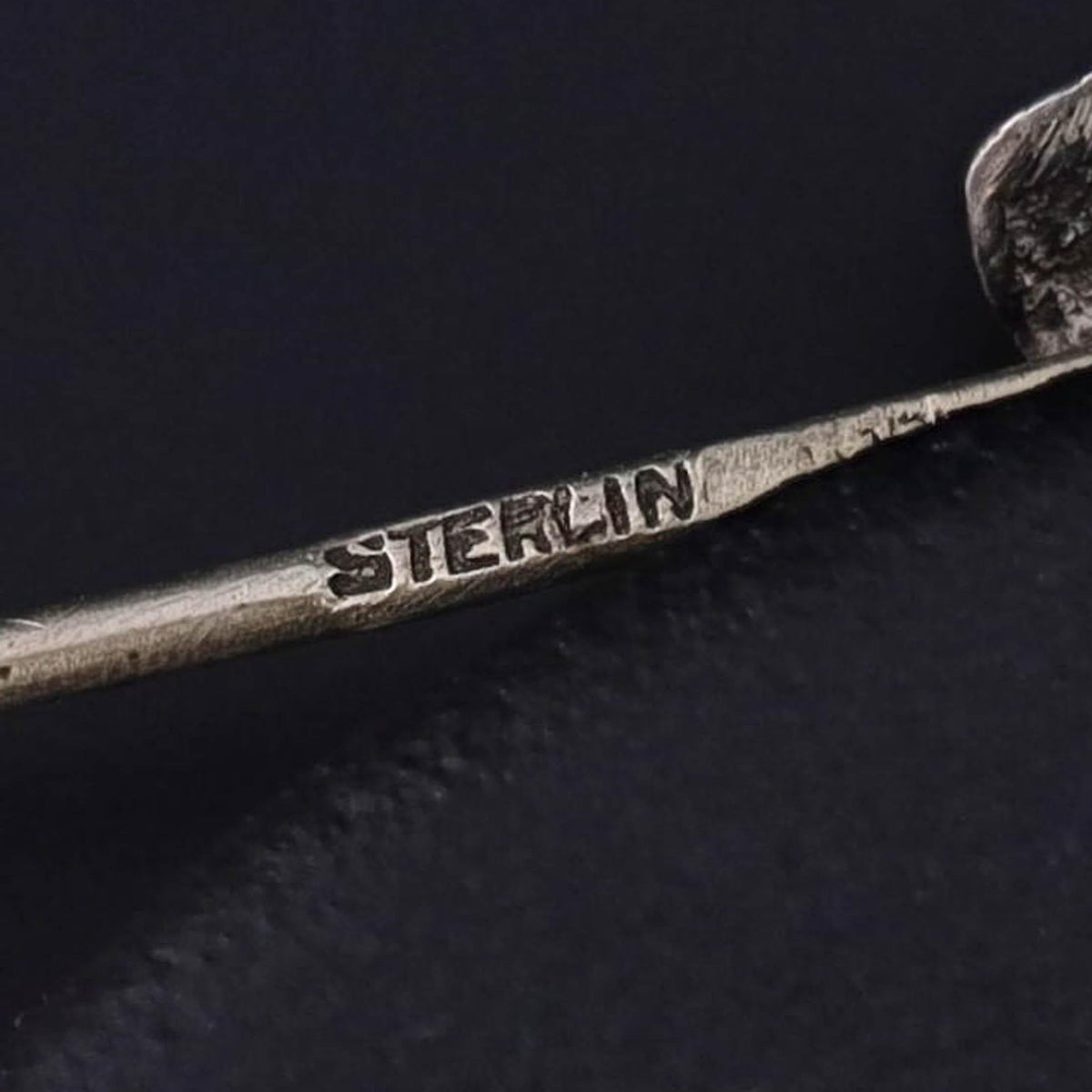 Antique Silver Rabbit Stickpin - Trademark Antiques