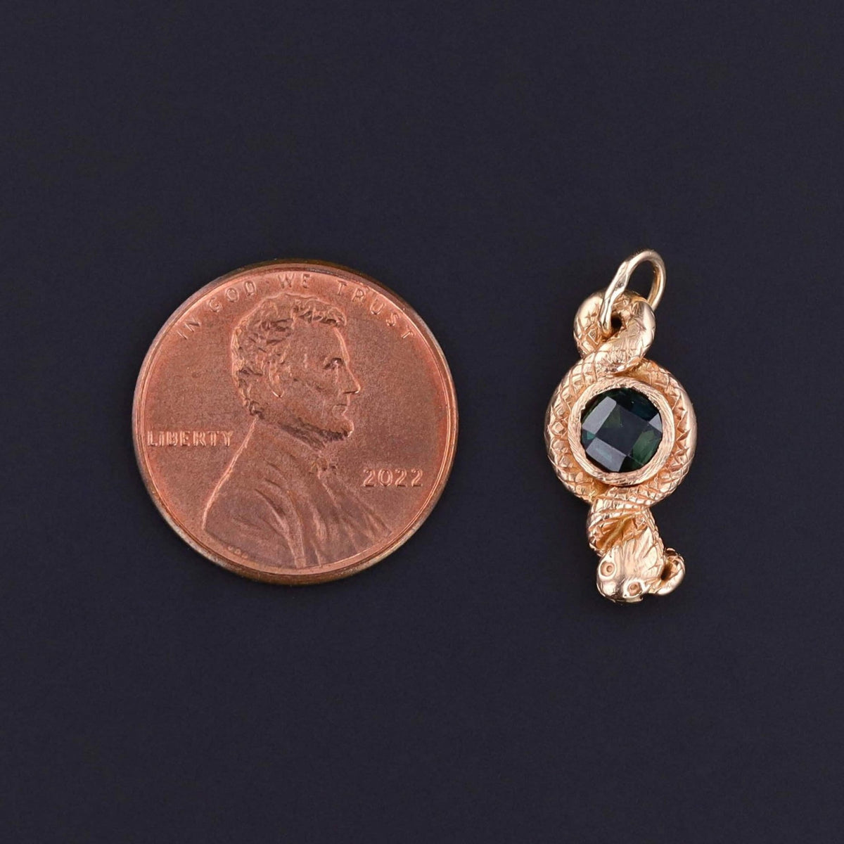 Antique Snake Charm of 12k Gold - Trademark Antiques