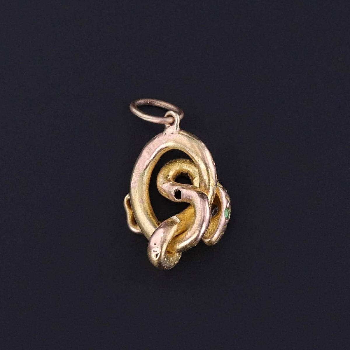 Antique Snake Charm of 18k Gold - Trademark Antiques