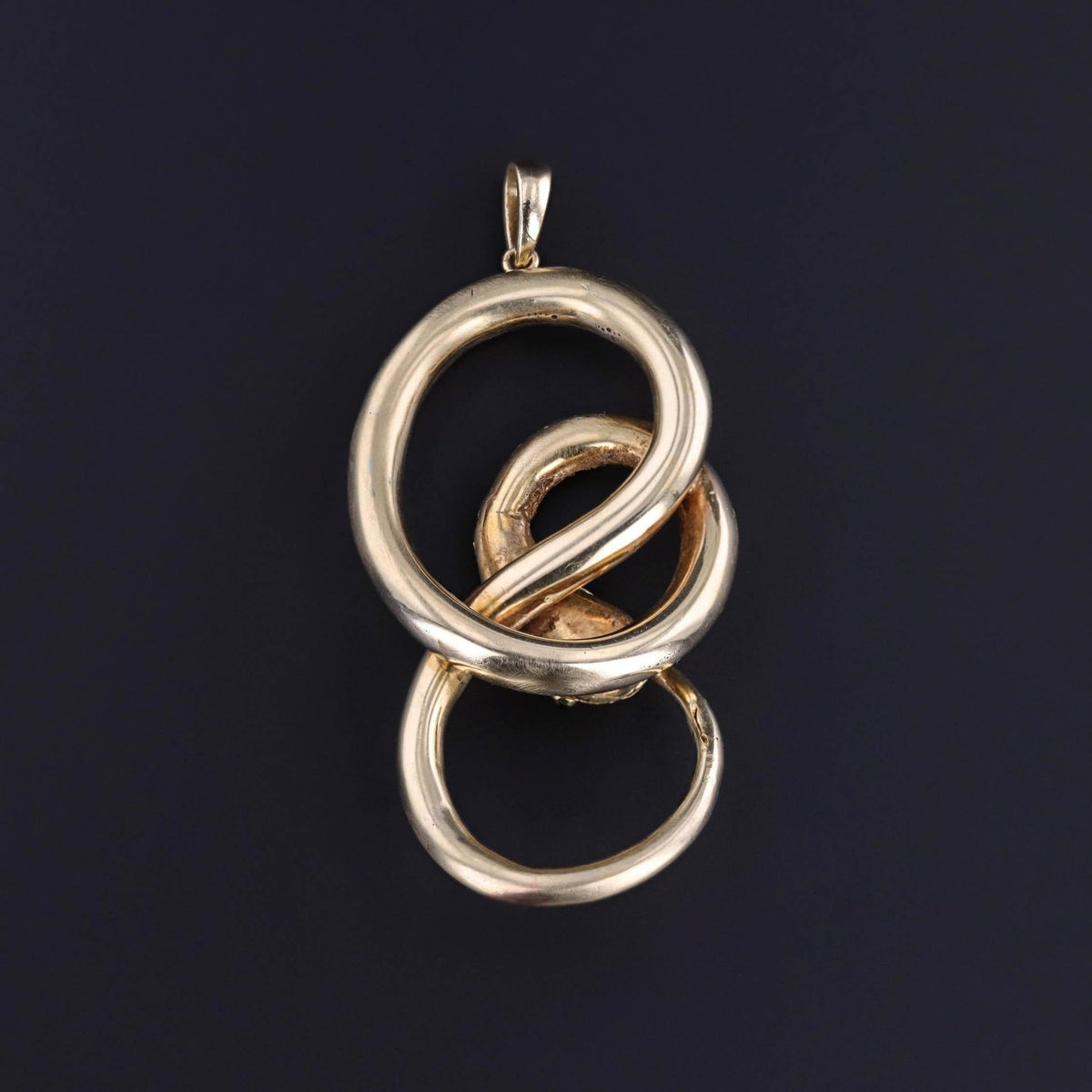 Antique Snake Pendant of 10k Gold - Trademark Antiques