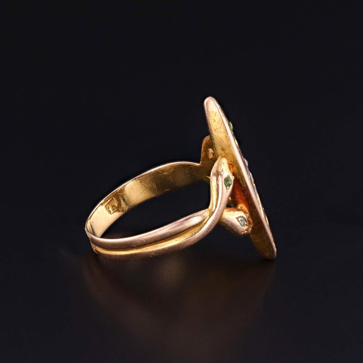 Antique Snake Ring of 18k Gold - Trademark Antiques