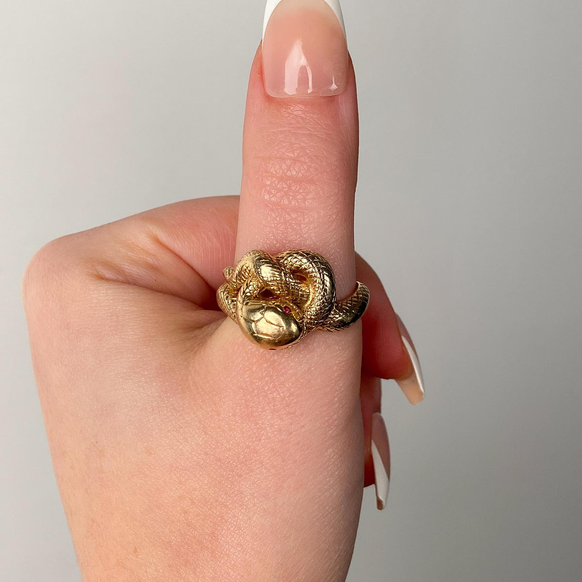 Antique Snake Ring of 18k Gold - Trademark Antiques