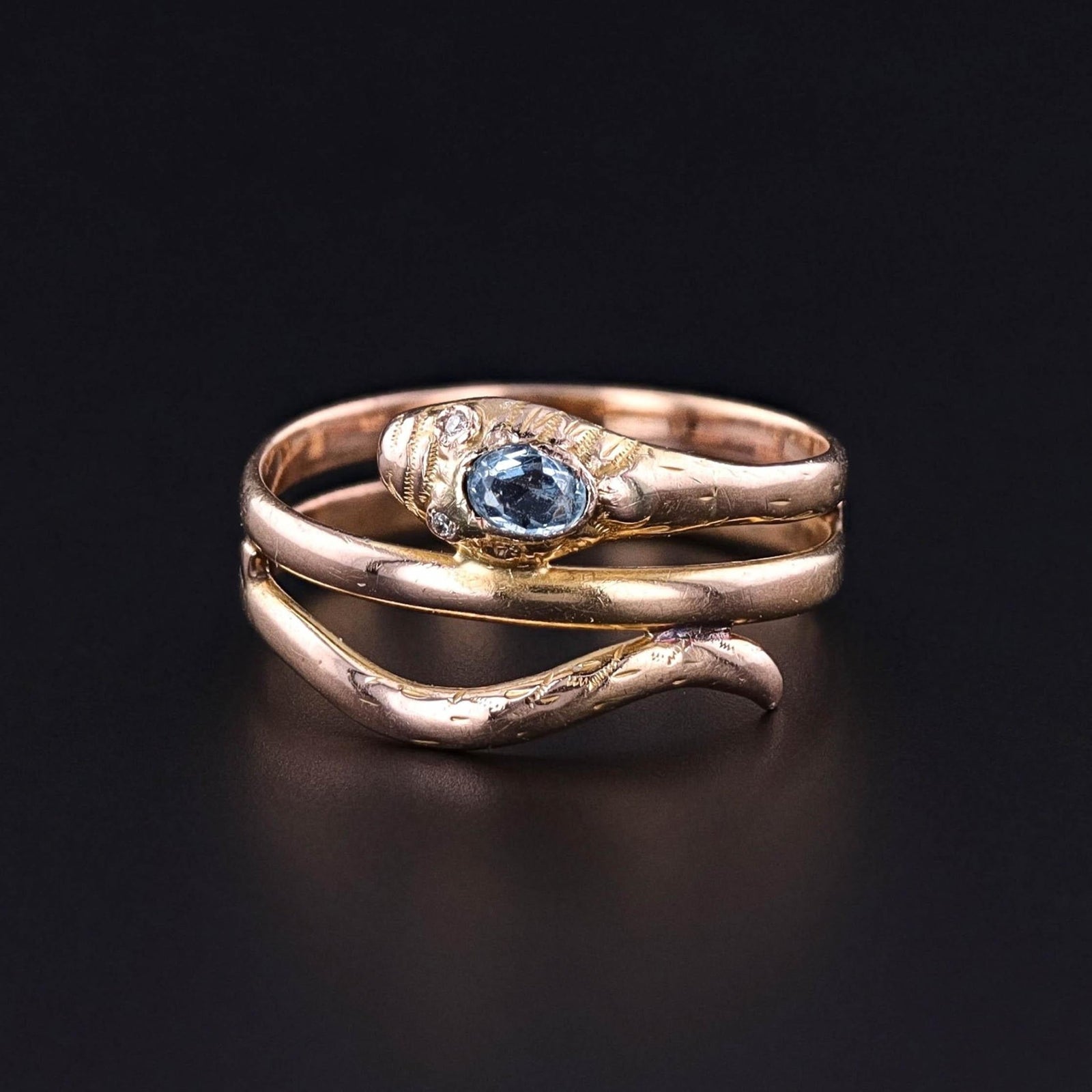 Antique Snake Ring of 18k Gold - Trademark Antiques