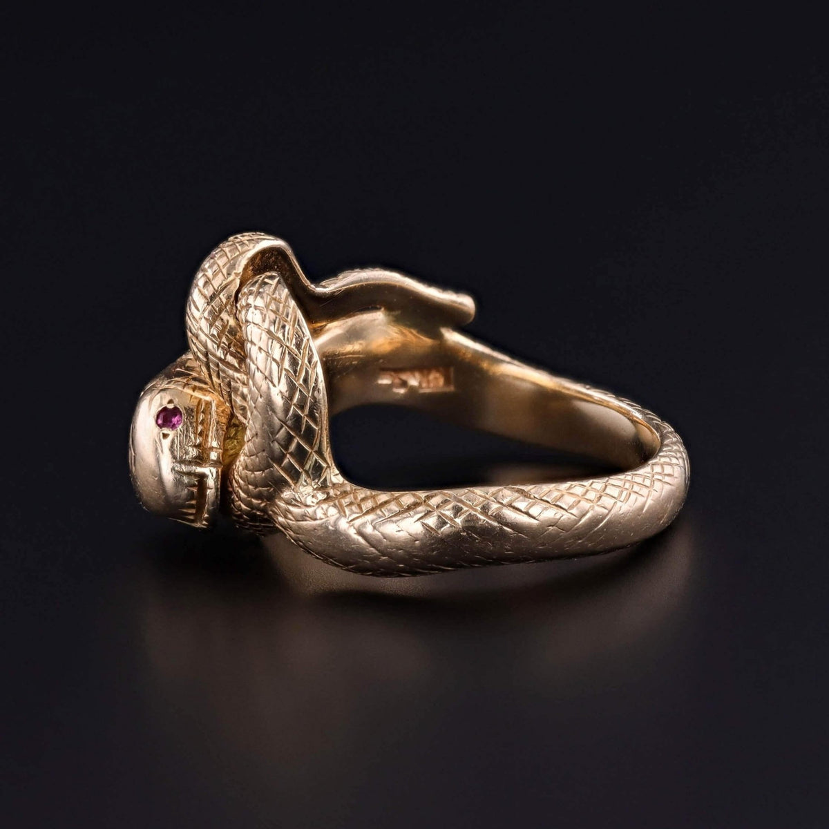 Antique Snake Ring of 18k Gold - Trademark Antiques