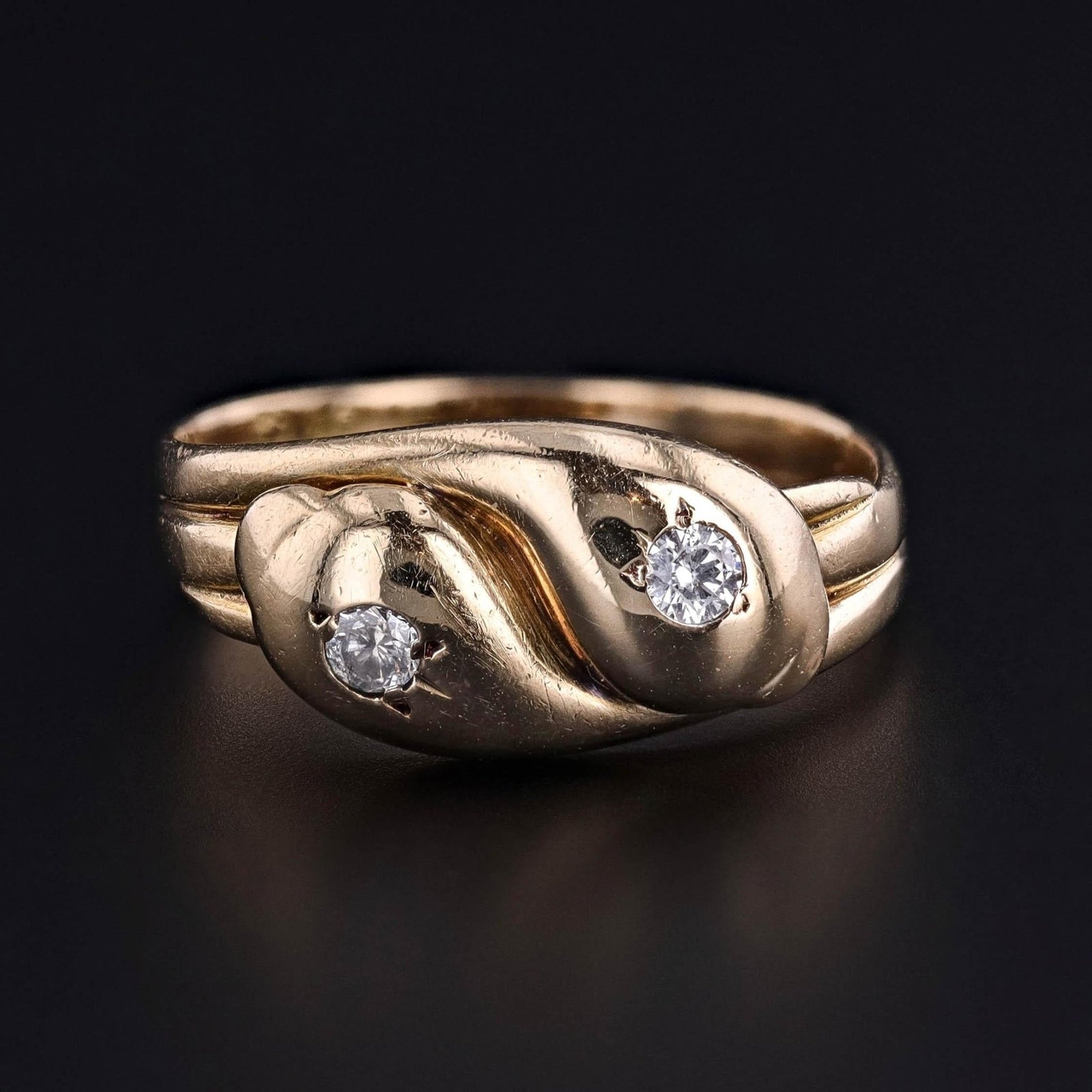 Antique Snake Ring of 18k Gold - Trademark Antiques