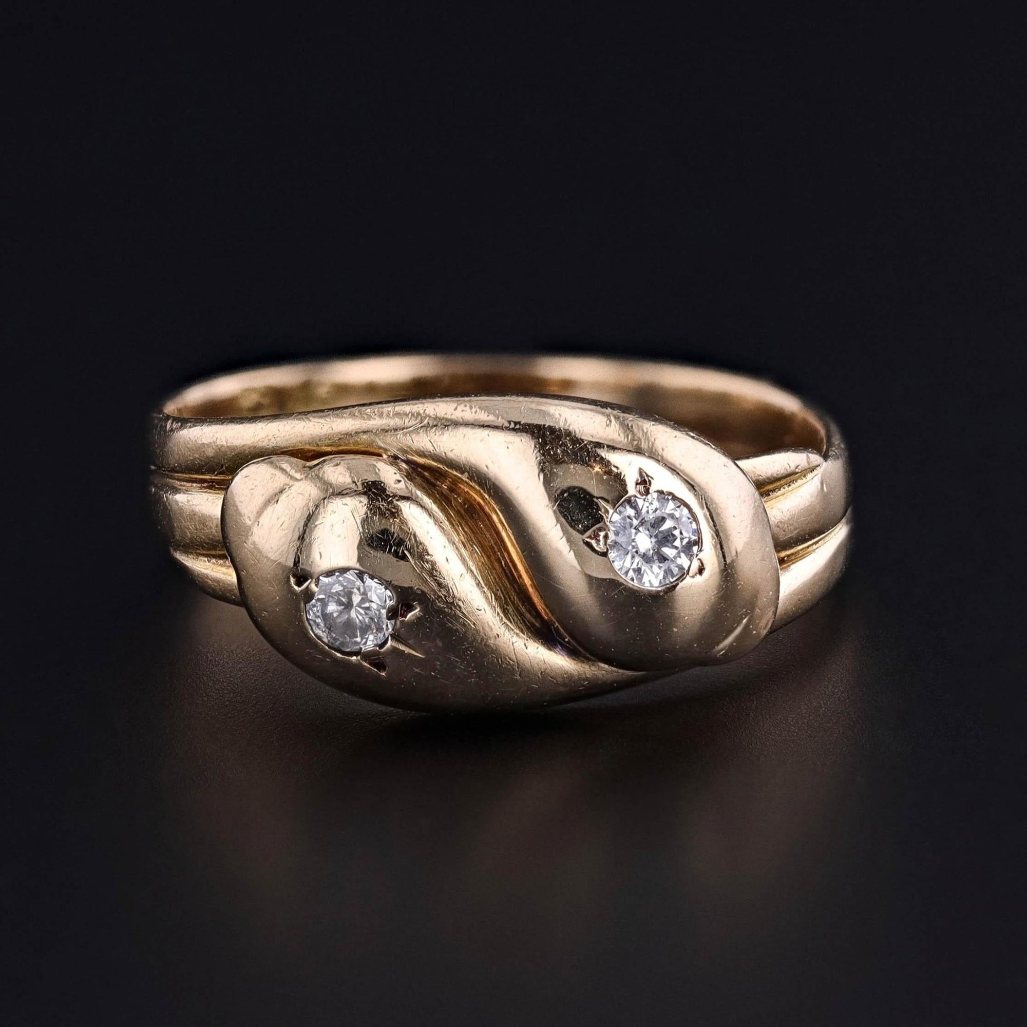 Antique Snake Ring of 18k Gold - Trademark Antiques