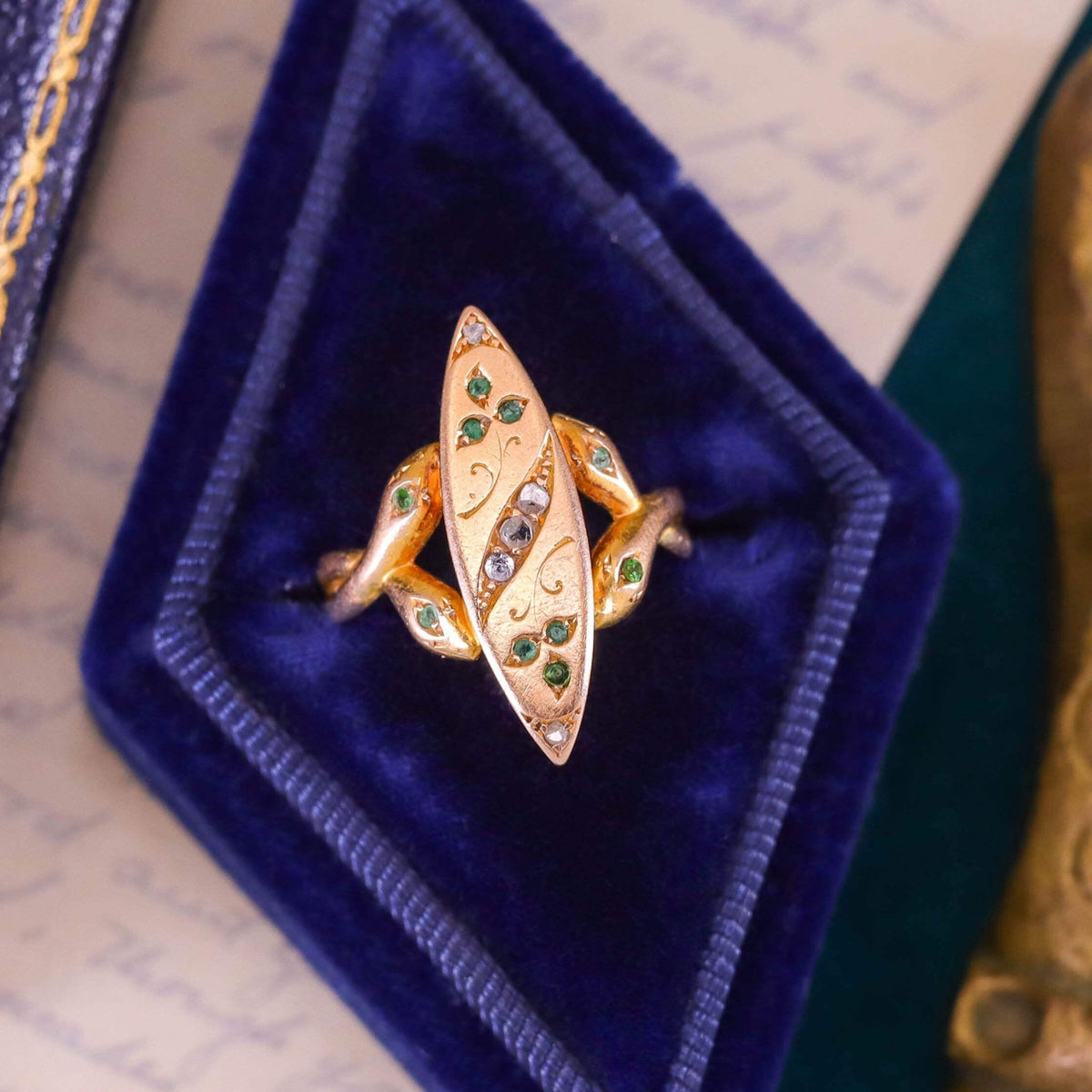Antique Snake Ring of 18k Gold - Trademark Antiques