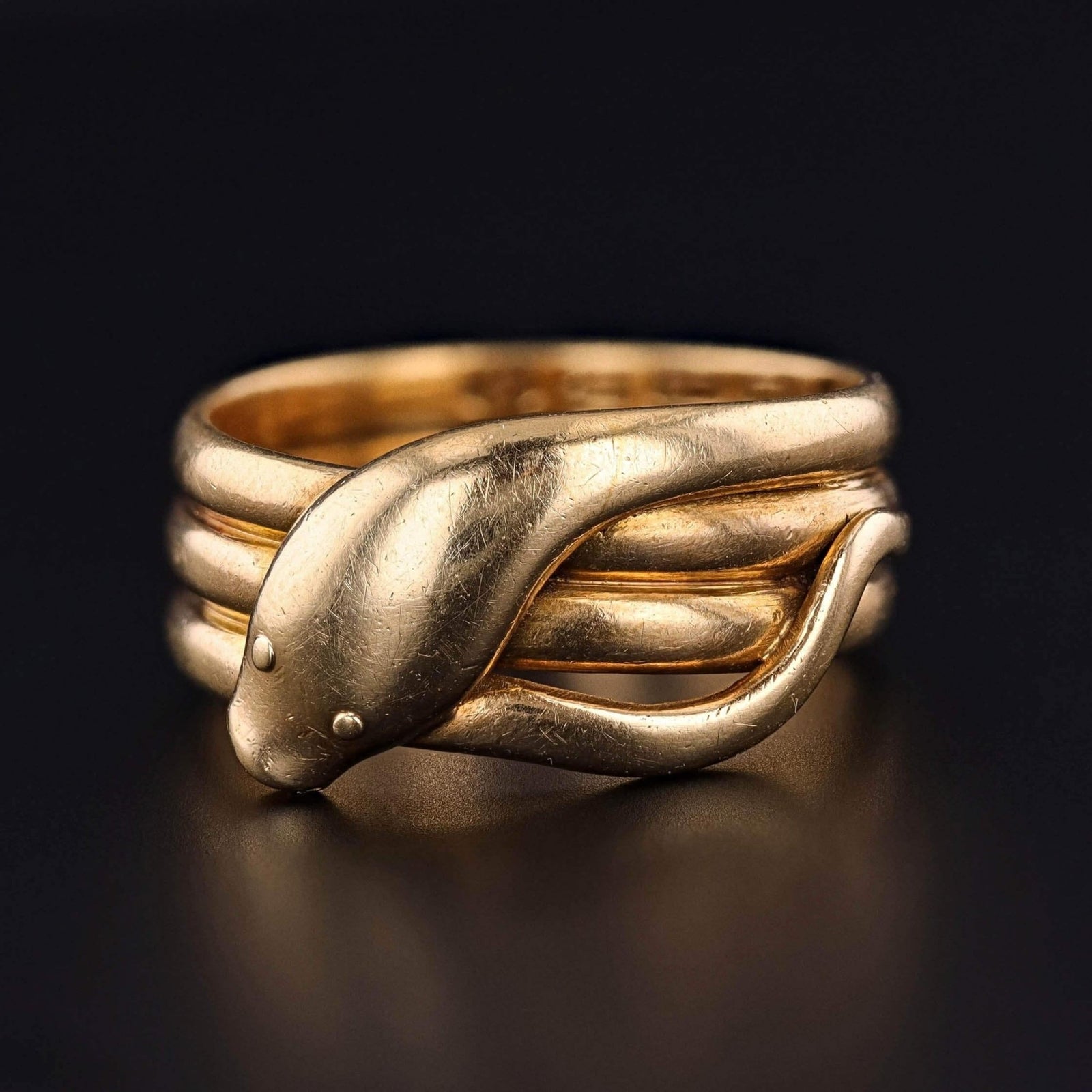 Antique Snake Ring of 18k Gold - Trademark Antiques