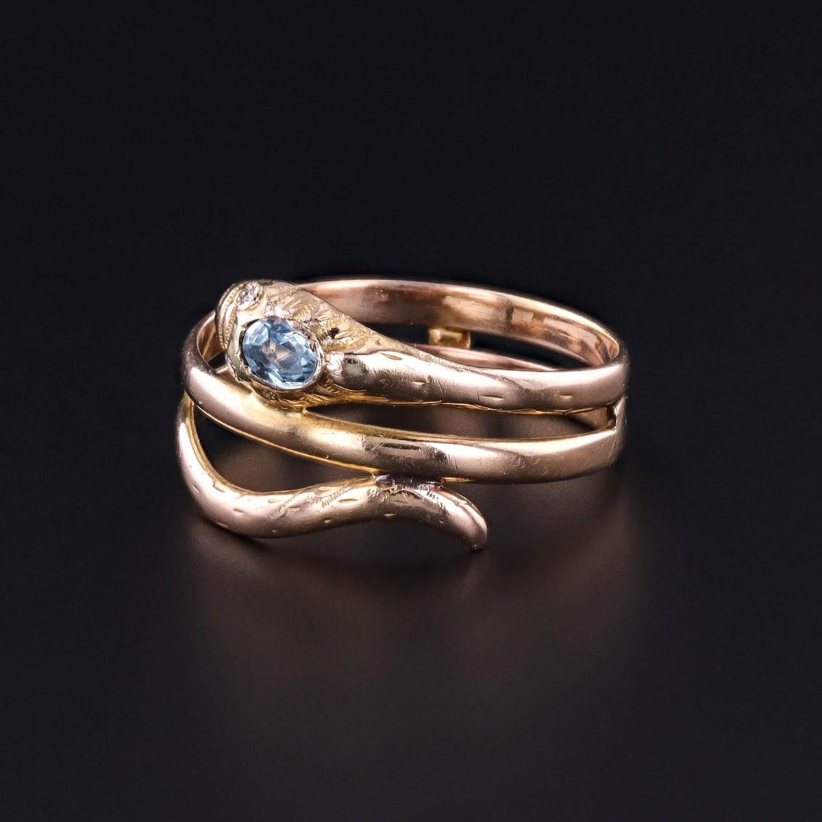 Antique Snake Ring of 18k Gold - Trademark Antiques