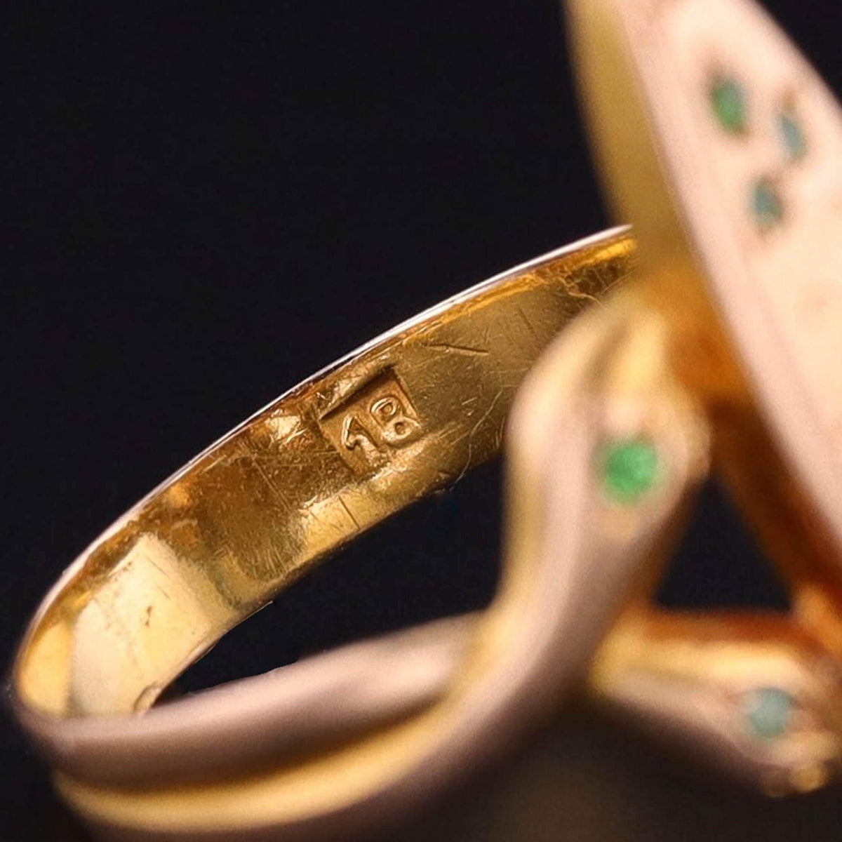 Antique Snake Ring of 18k Gold - Trademark Antiques