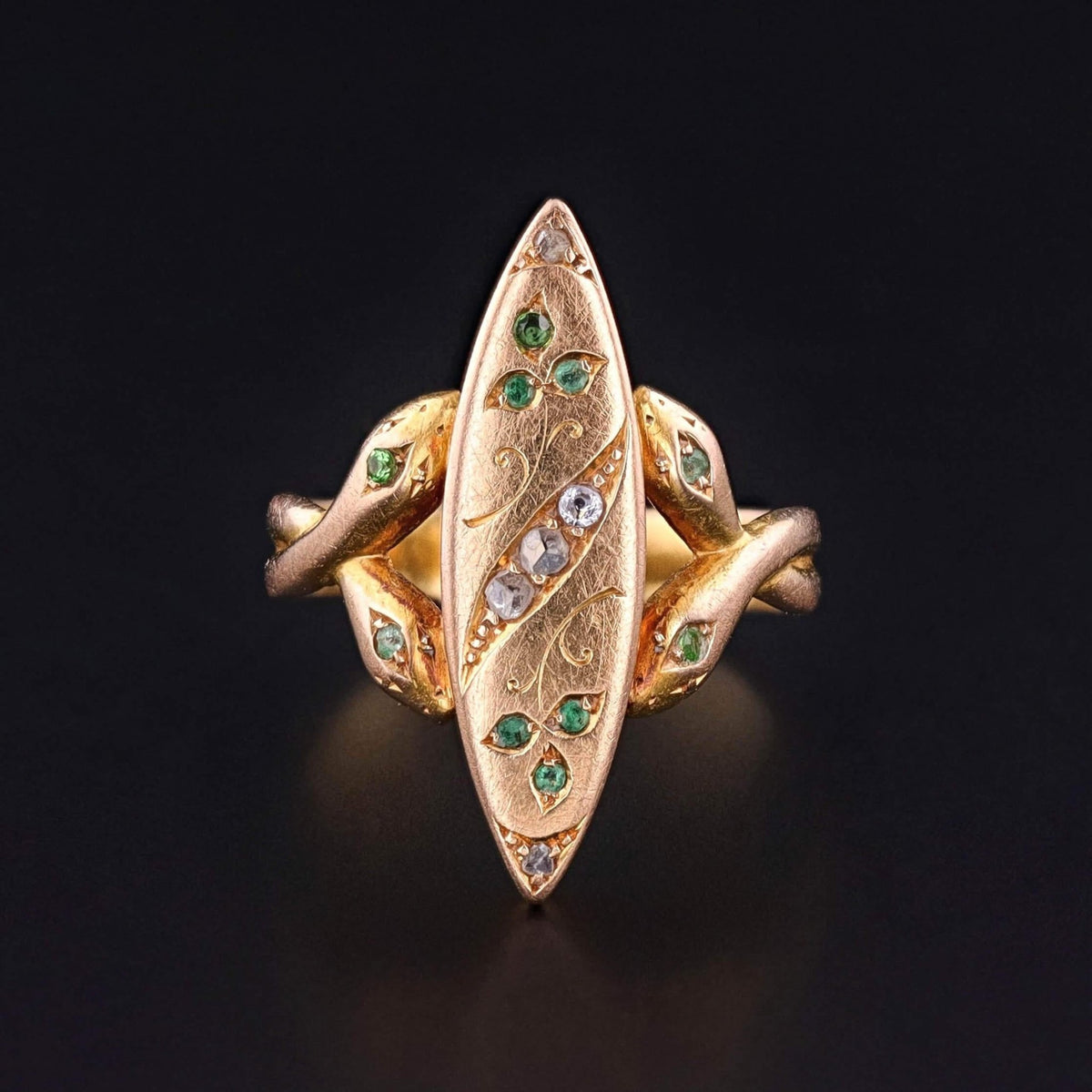 Antique Snake Ring of 18k Gold - Trademark Antiques