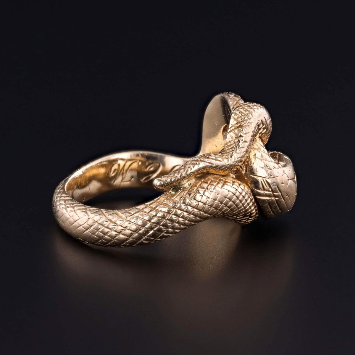 Antique Snake Ring of 18k Gold - Trademark Antiques