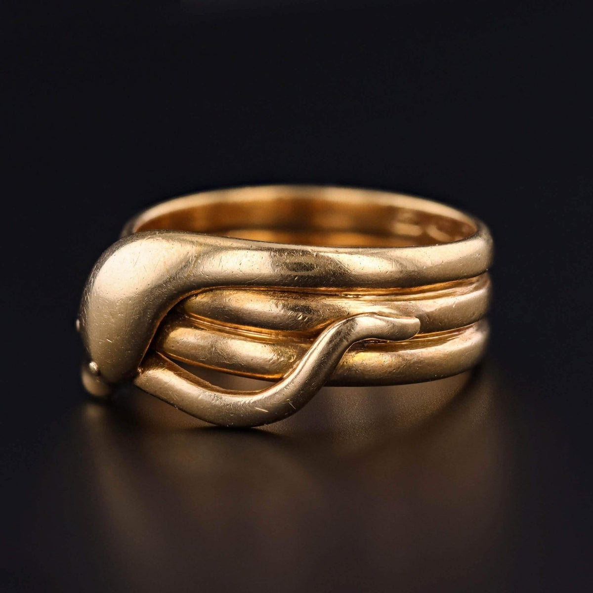 Antique Snake Ring of 18k Gold - Trademark Antiques