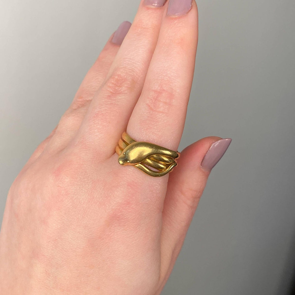 Antique Snake Ring of 18k Gold - Trademark Antiques