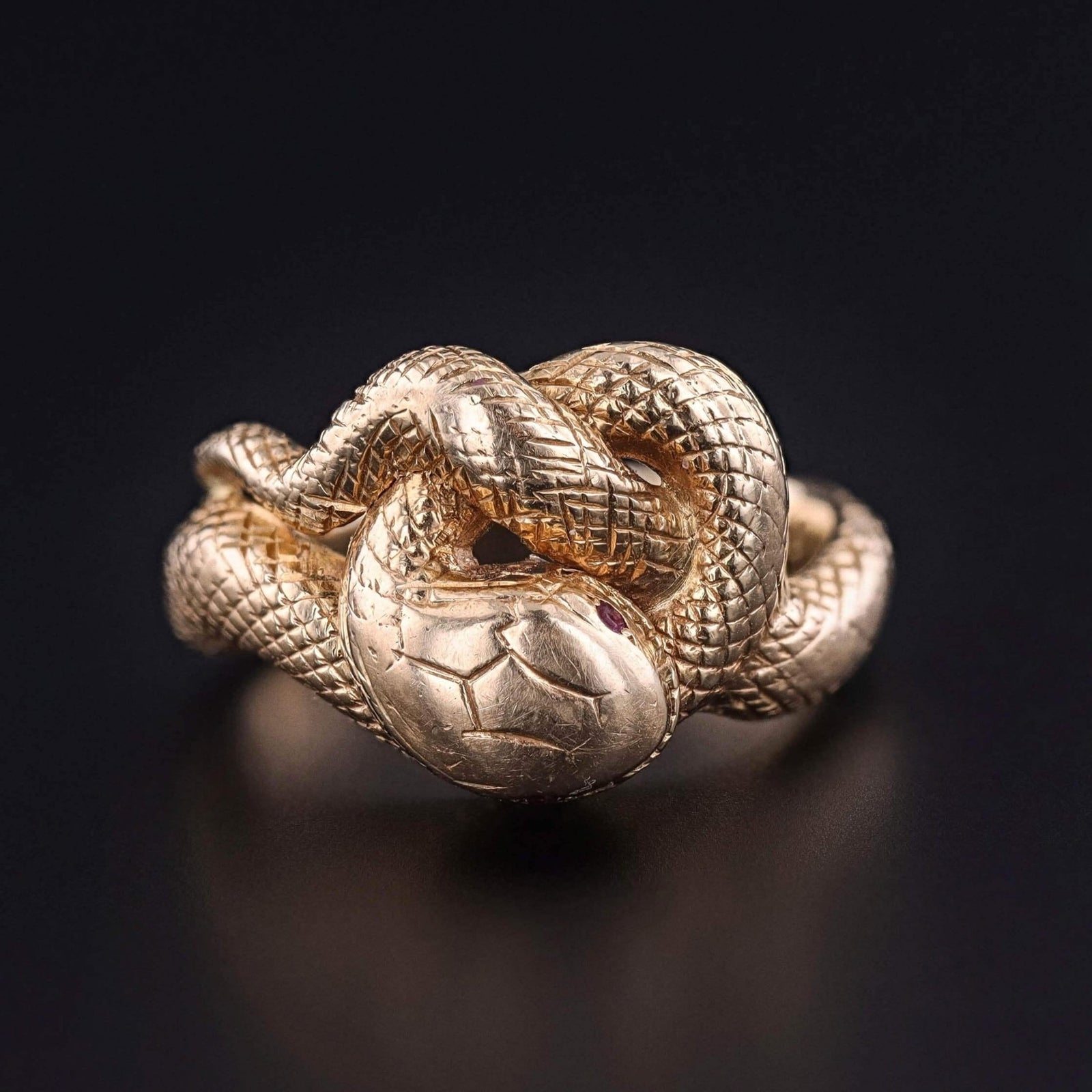 Antique Snake Ring of 18k Gold - Trademark Antiques