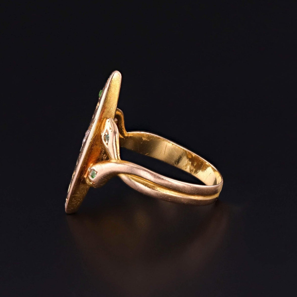 Antique Snake Ring of 18k Gold - Trademark Antiques
